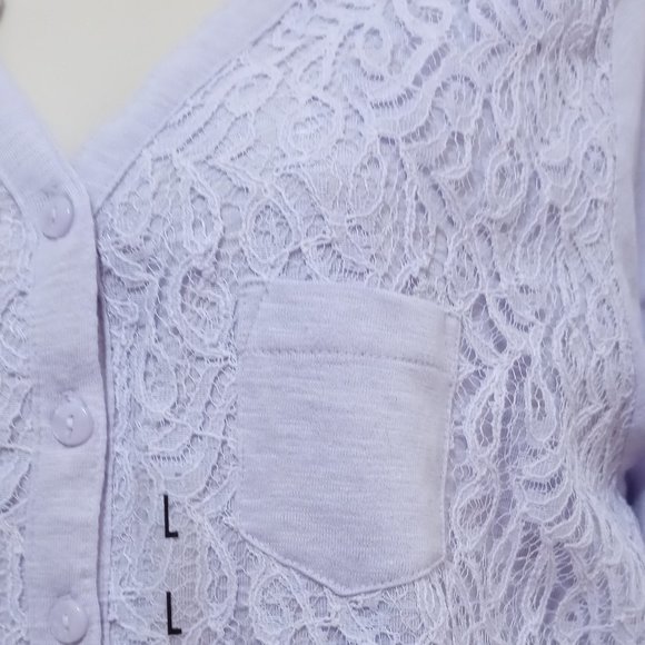 Women's Roll Tab Sleeve top Nine West Sz LRG NEW - Picture 3 of 9